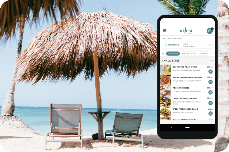 CadFree digital ordering for hotels