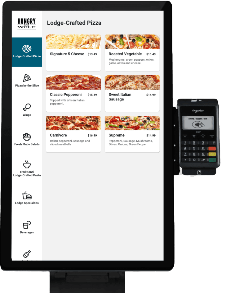 CardFree kiosk ordering system
