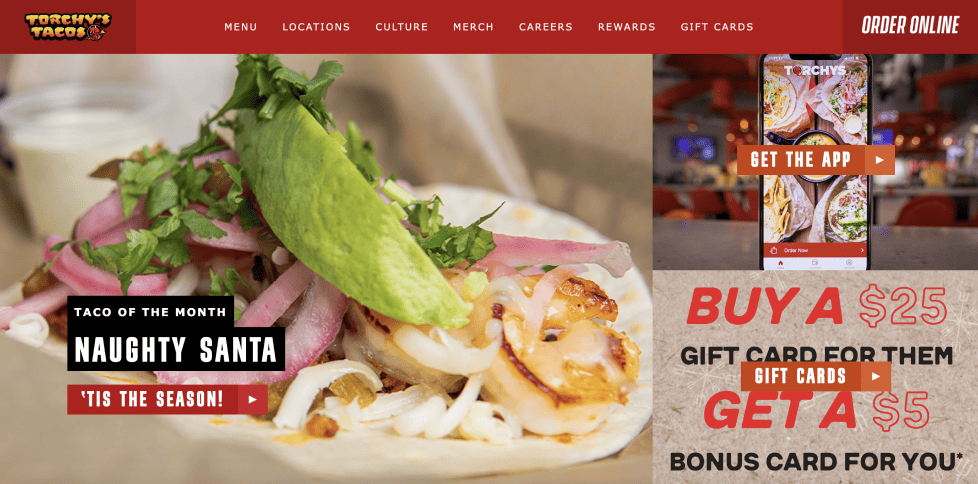 Torchy's Tacos restaurant app marketing