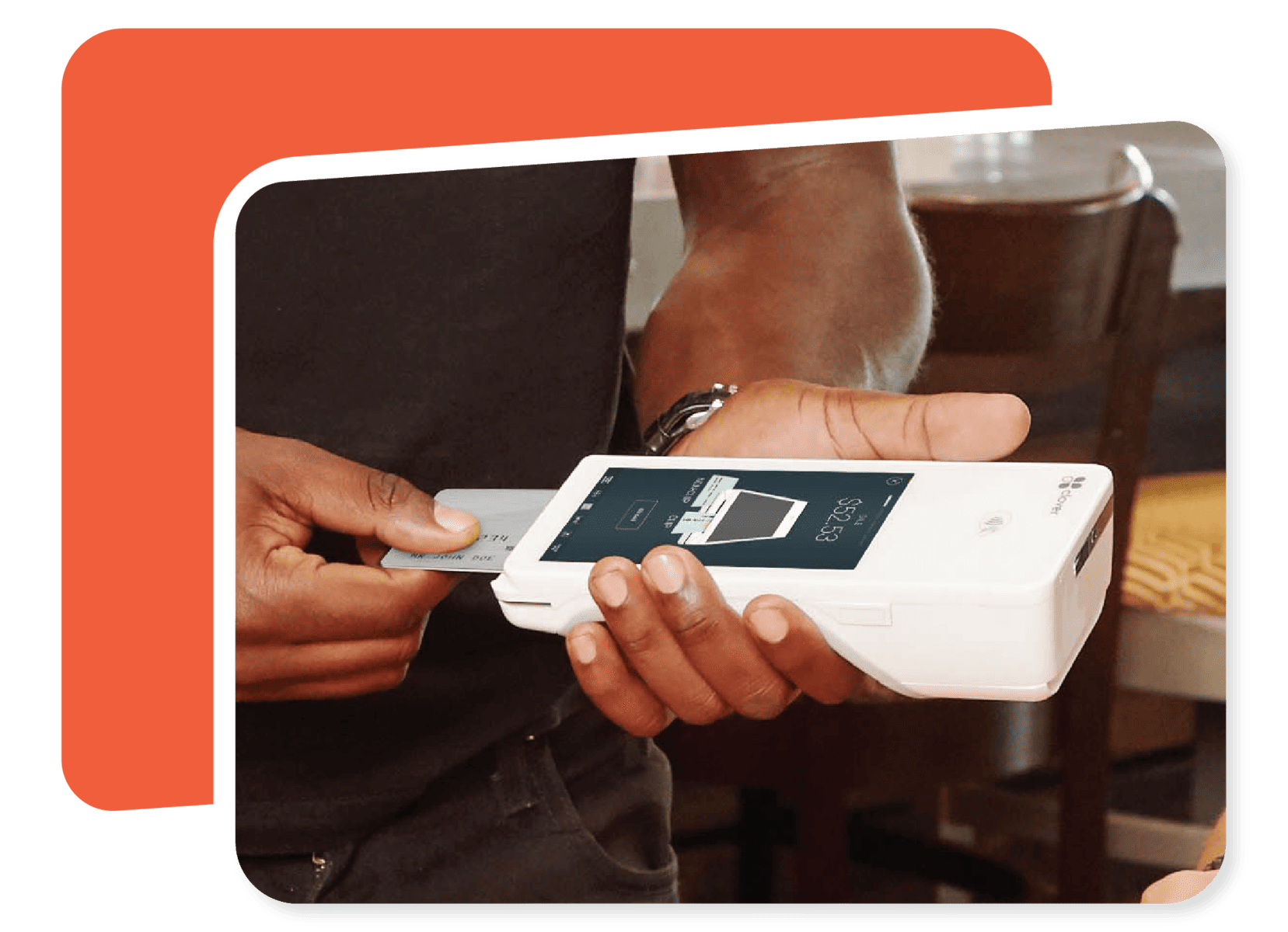 CardFree Mobile POS, drive-thru order and pay system