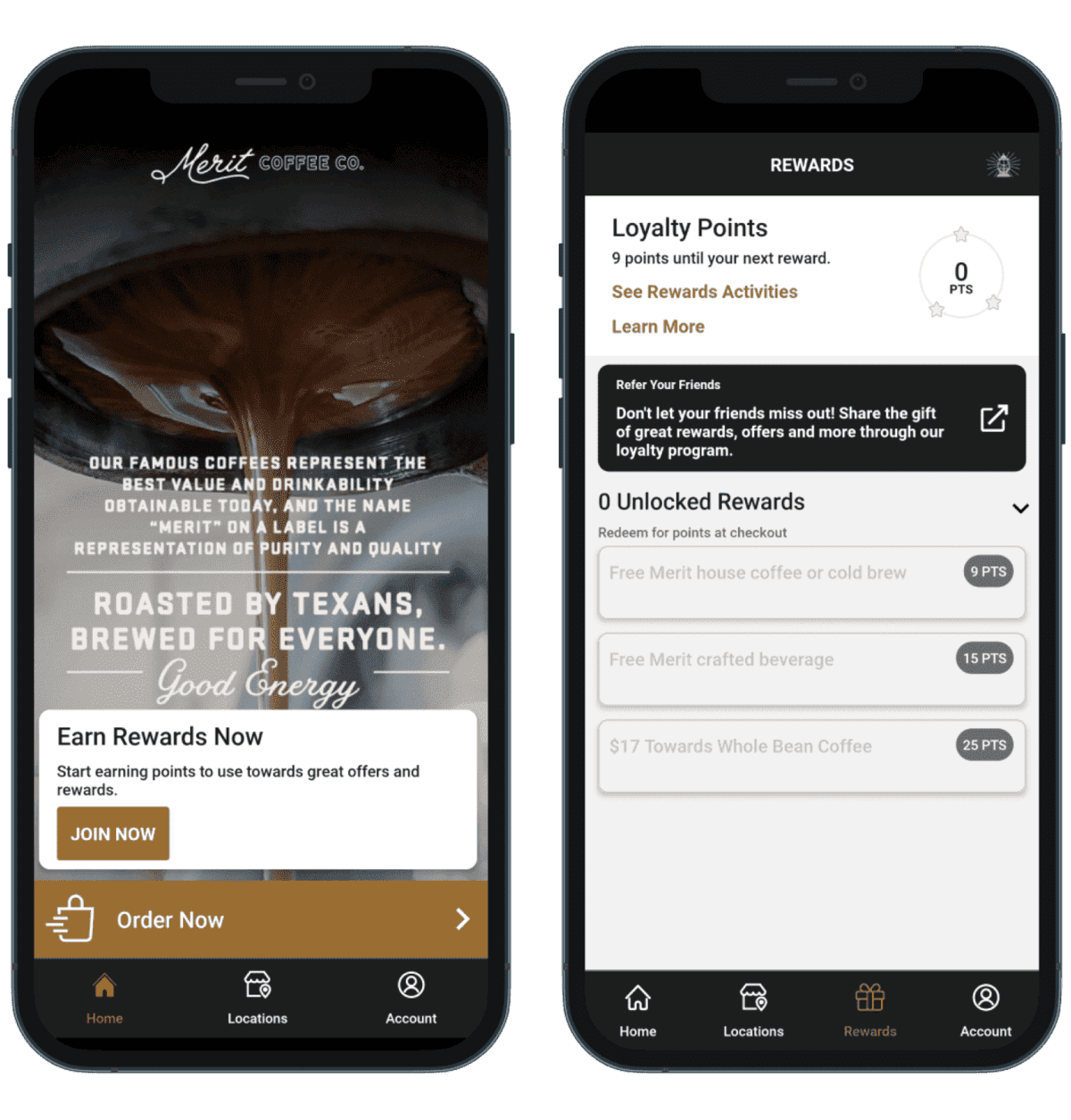 CardFree order and pay restuarant tech, Merit Coffee