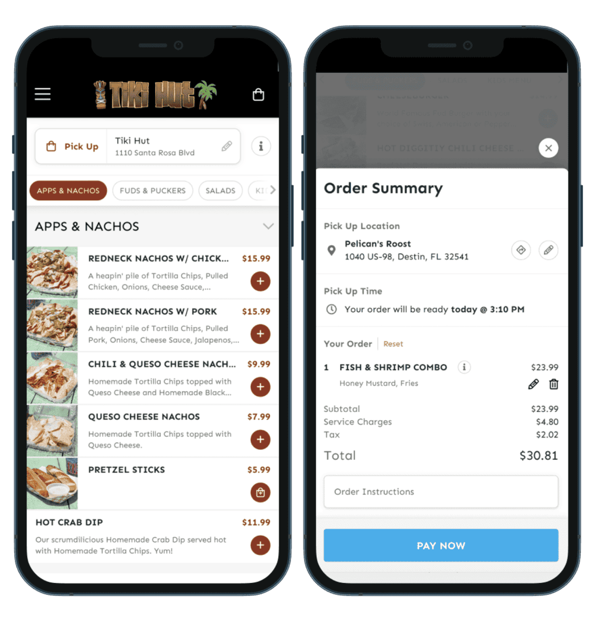CardFree digital restaurant order and pay platform, Fudpucker's