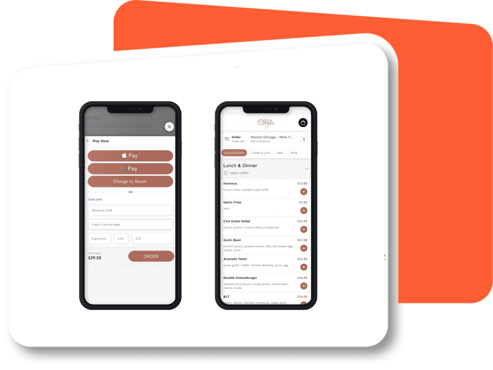 CardFree restaurant order and pay tech
