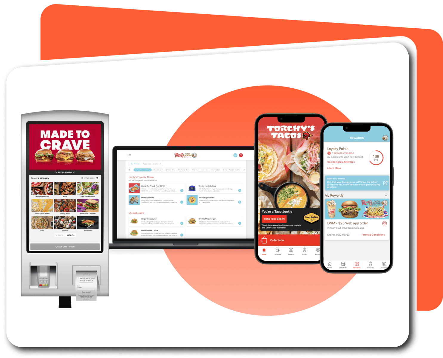 CardFree quick service restaurant digital order, pay, and loyalty tech