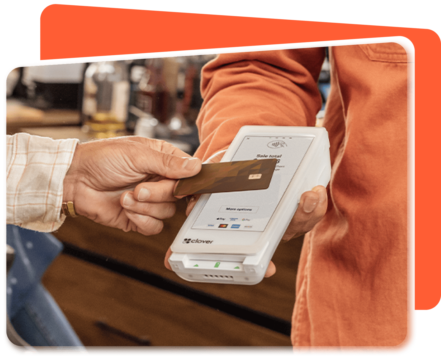 CardFree handheld mobile pos for quick service restaurants