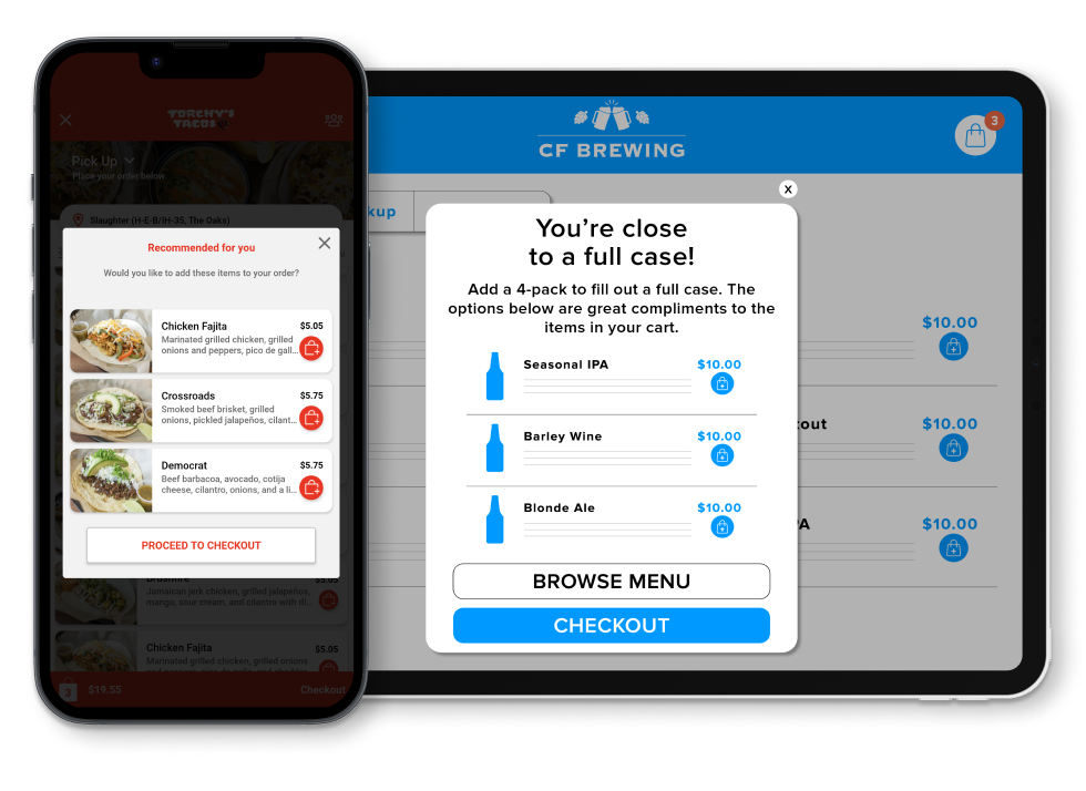 Smart AI upsell for restaurants