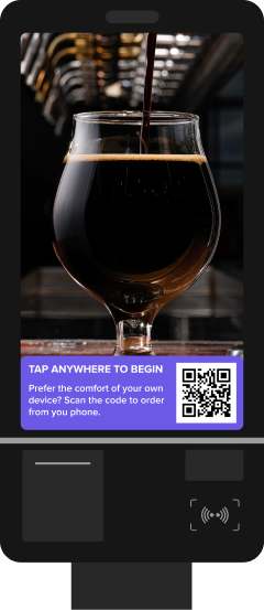 CardFree brewery order and pay kiosk